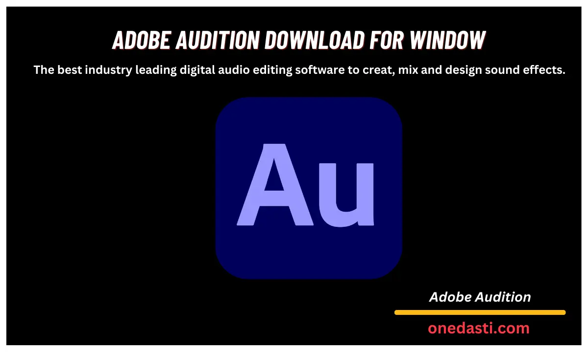 Adobe Audition Download for window