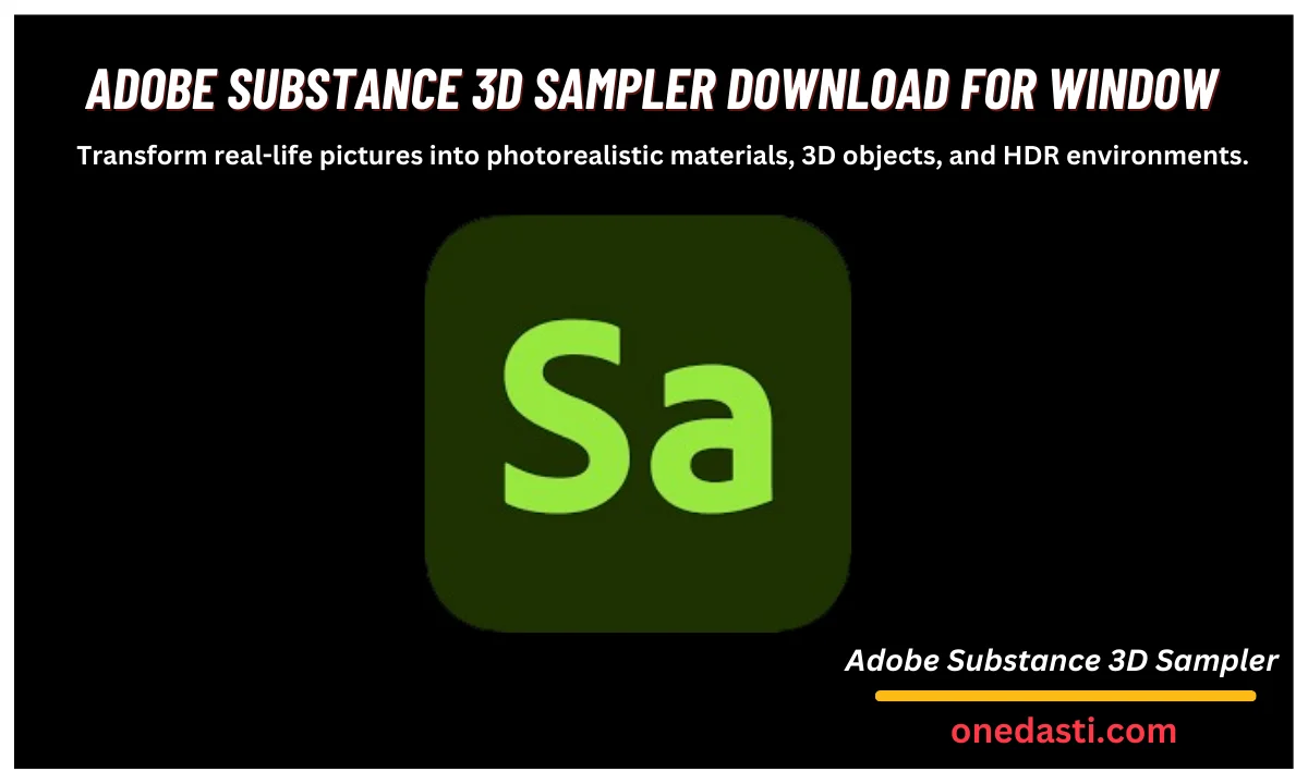 Adobe Substance 3D Sampler For Window