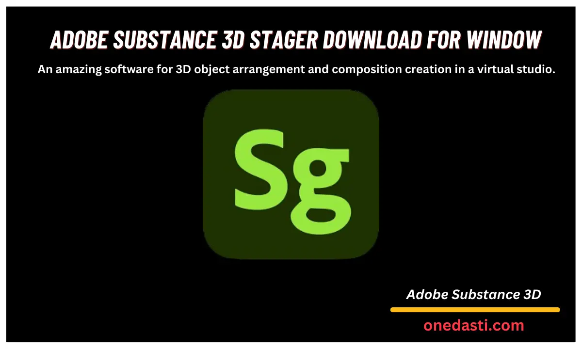 Adobe Substance 3D Stager Download for windows