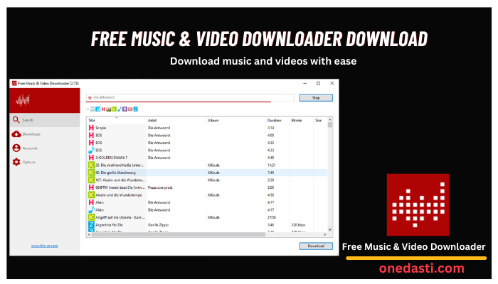 Free Music & Video Downloader Download For Windows