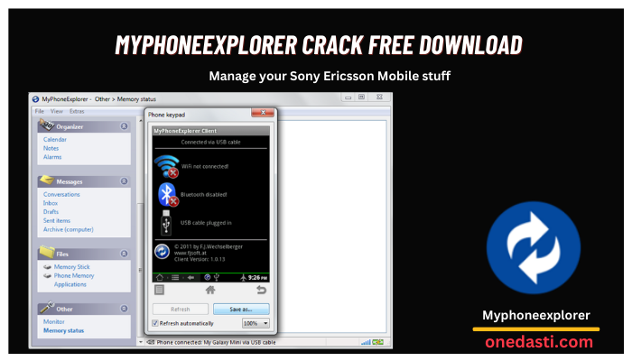Myphoneexplorer crack