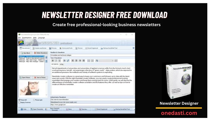 Newsletter Designer Free Download
