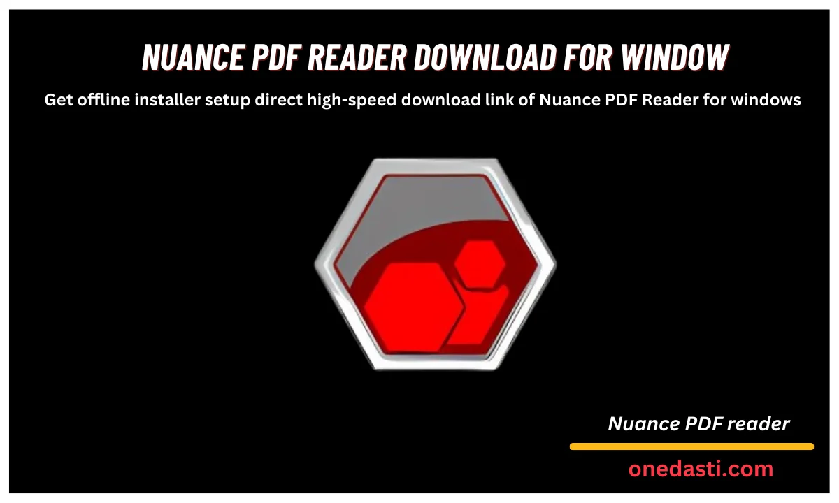 Nuance PDF reader For Window