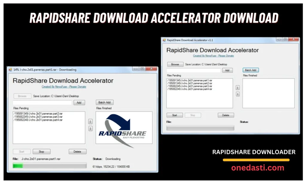 Rapidshare Download Accelerator