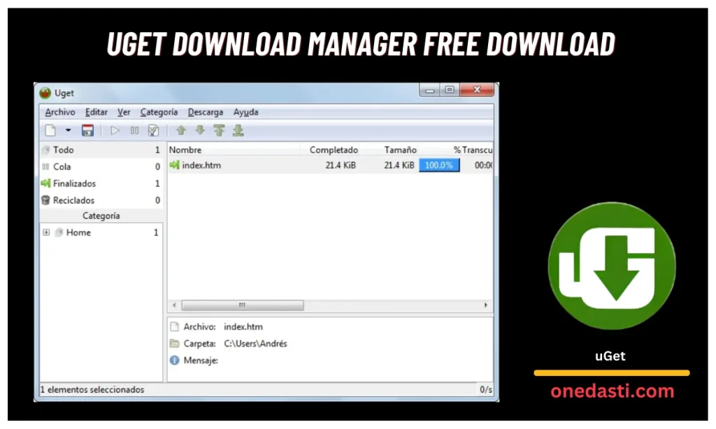 uGet download manager Download
